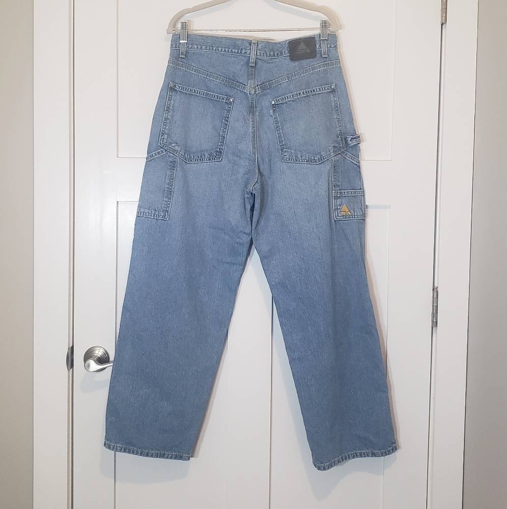 Levi's Vintage Silvertab Carpenter Jeans Y2K Size 32 X 29 100% Cotton Lightwash
